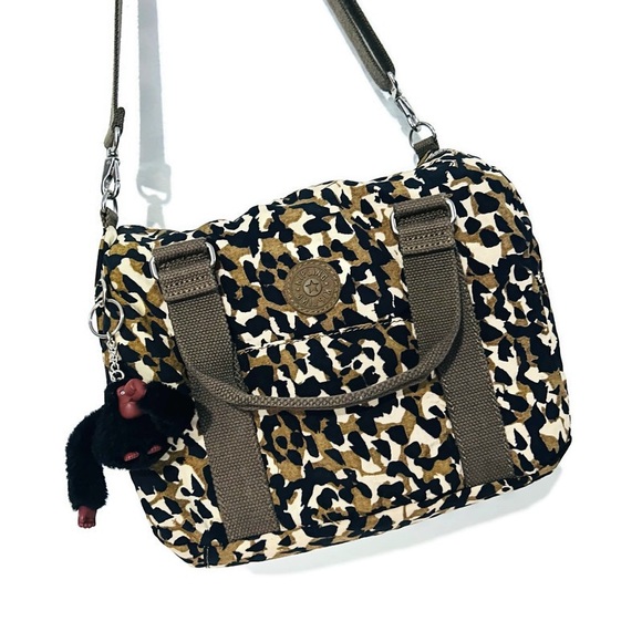 Kipling Handbags - Kipling Sheeny Leopard Animal Print Crossbody Handbag